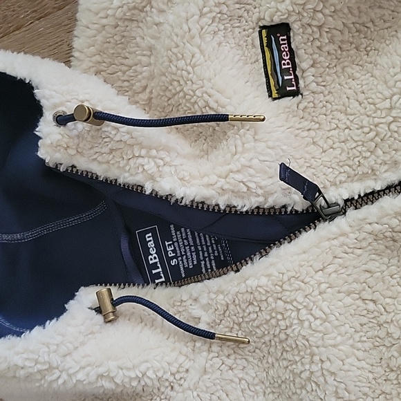 LL Bean Mountain Pile fleece small petite - Picture 4 of 4